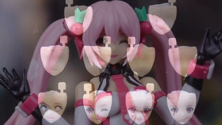 Rilis pertama di seluruh jaringan! Sensky Hatsune Miku Assembling Machine Girl Sakura Miku-Pink Soni