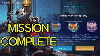 REALM OF LEGENDS - GRANGER (White Night Rhapsody) WALKTHROUGH | Mobile Legends: Adventure