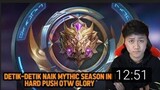 DETIK-DETIK NAIK MYTHIC SEASON INI DALAM 1 HARI ! HARD PUSH - Mobile Legends