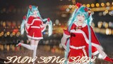 【Cover Dance】สาวน้อยสุดนารักแต่งCosplay Future Miku เต้นเพลง -"Snow Song Show"