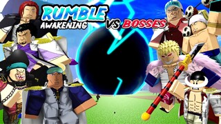 Soloing BOSSES using (RUMBLE AWAKENING) in Blox Fruits