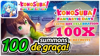 VAMOS GANHAR 100 SUMMONS DE GRAÇA NO GLOBAL! - KonoSuba Dias Fantasticos