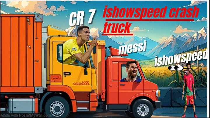 IShowSpeed Dihantam Truk Messi animation | animasi kartun