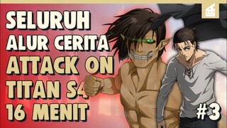 Munculnya Sang Iblis Baru !! ALUR CERITA ATTACK ON TITAN SEASON 4  PART 3 HANYA 16 MENIT