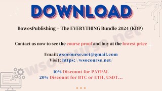 BowesPublishing – The EVERYTHING Bundle 2024 (KDP)