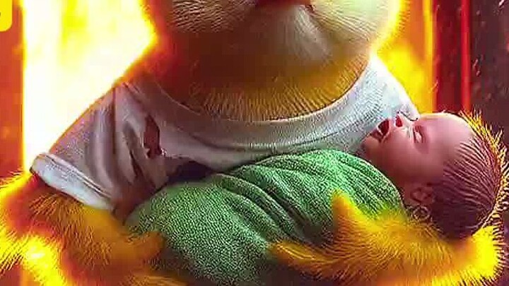 Chicken rescues baby from fire