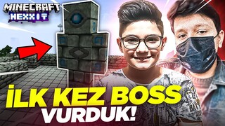 İLK KEZ BOSS VURDUK!! Minecraft Hexxit #3