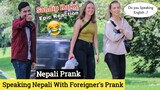Speaking Nepali With Foreigner Prank | Nepali Prank -Epic reaction | Sandip Karki