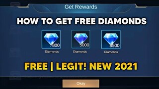 HOW TO GET FREE DIAMONDS! LEGIT100% | Mobile Legends 2021
