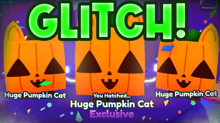 😲Huge Pumpkin Cat HATCH *GLITCH* MUST BE STOPPED!? Pet Simulator X (Roblox)