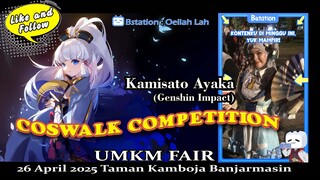 Kamisato Ayaka pada Coswalk UMKM Fair 2025