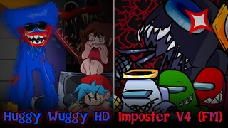 Huggy Wuggy HD สุดงานเร็ว และ Imposter V4 ได้เวลารวมฝูง Fanmade | Friday Night Funkin'