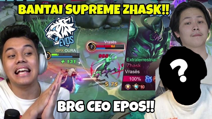 Lagi MABAR CEO EPOS , REKT Malah Ketemu SUPREME 10 ZHASK!! KAMI BANTAIII CUY!! - Mobile Legends