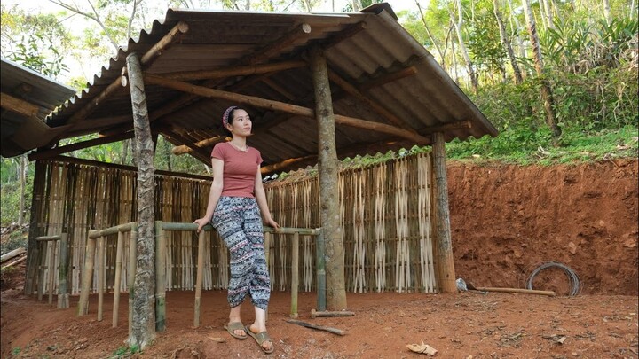 Build The Most Beautiful Bamboo And Wood Kitchen, The Girl Who Lives In The Forest I Mái Nhà Tranh