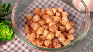 BÁNH MÌ CARAMEL NGÀO BƠ ĐƯỜNG ăn là ghiền | Caramel Bread Popcorn (#StayHome and cook #WithMe)