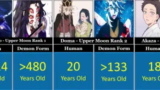 ALL DEMON SLAYER Character’s Real AGE According To MANGA #demonslayer #comparsion #animefacts