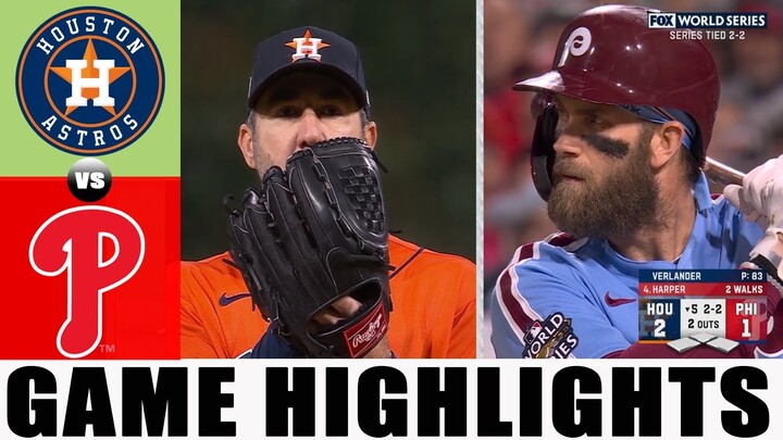 Philadelphia Phillies vs. Houston Astros (11/3/22) WORLD SERIES Game 5| MLB Highlights (Set 5 )