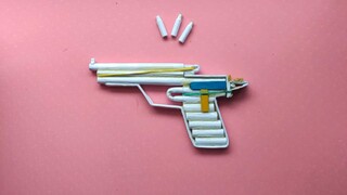 [Paper roll] A4 paper prison series, a small single-shot paper roll pistol, a handmade toy for child