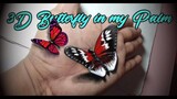 3d illusion drawing step by step | 3d butterfly | In my Palm