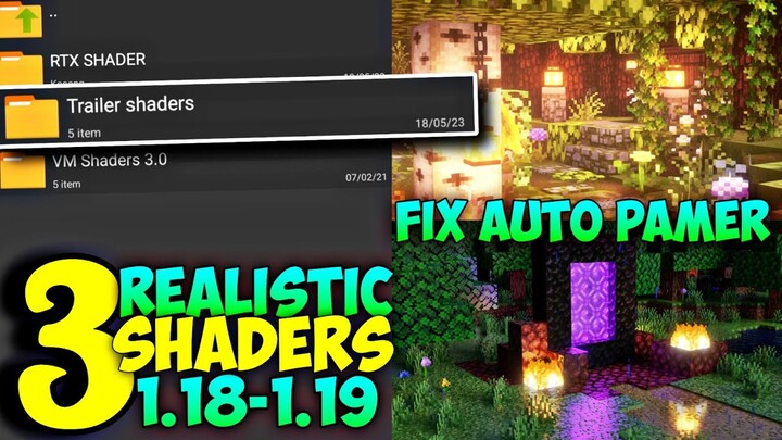 Wow😱 BARU 3 Shader MCPE 1.19 ( NON RENDER DRAGON ) - Shader for mcpe - mcpe shader 1.19 - #shaders