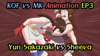 KOF Yuri sakazaki VS MK Sheeva catfight animation ep3(last ep)