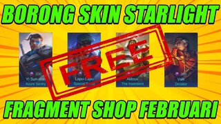 Beli Semua Skin Starlight di Fragment Shop Februari 2023 | Mobile Legends