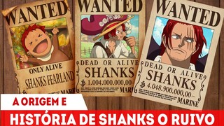 A HISTÓRIA DE SHANKS E UTA - A ORIGEM DO RUIVO E A LINHA TEMPORAL DO MAIOR PIRATA DE ONE PIECE