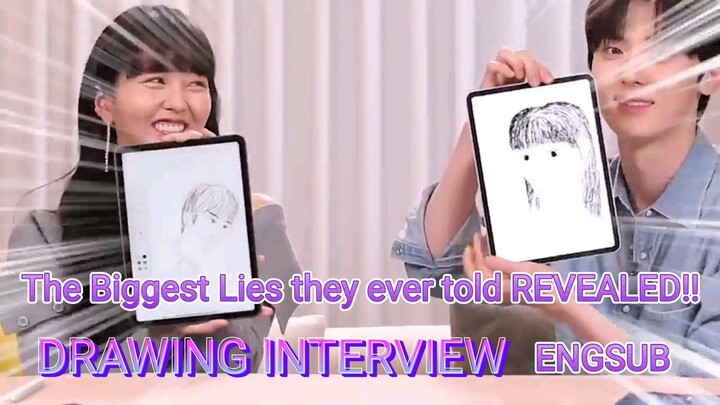 Hwang Minhyun and Kim Sohyun Biggest lies they've ever told revealed on Drawing Interview‼️