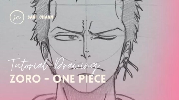 Tutorial Drawing Zoro - One Piece