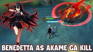 BENEDETTA SKIN AS AKAME GA KILL MOBILE LEGENDS