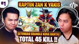 Kapten ZAN x @YakisOfficial Setengah Erangel Kena Bant*ai, Total 45 Kill !! Part 1
