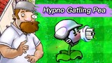 Plants Vs. Zombies Homemade plants: Hypno Gatling Pea - HARD MODE MOD