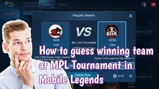 How to use Mobile Legends Guess Coin | Guess and exchange for exclusive Rewards