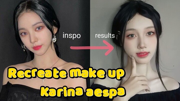 Recreate Make Up nya Karina + Cosplay jadi Karina aespa??!!🧎🏻‍♀️