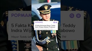 5 Fakta Keluarga Mayor Teddy Indra Wijaya Ajudan Prabowo #prabowo #mayorteddy #beritaterkini