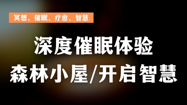 深度冥想系列/遇见森林小屋，开启内在智慧，与智慧老人对话！