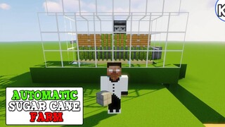 Automatic Sugar cane farm  tutorial - minecraft