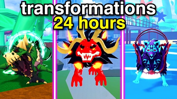 I Only Used TRANSFORMATIONS To Bounty Hunt In Blox Fruits...