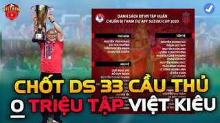 HLV Park Chốt Danh Sách 33 Tuyển Thủ Tranh Cúp Vàng AFF CUP 2021, Nói Không Với VIỆT KIỀU