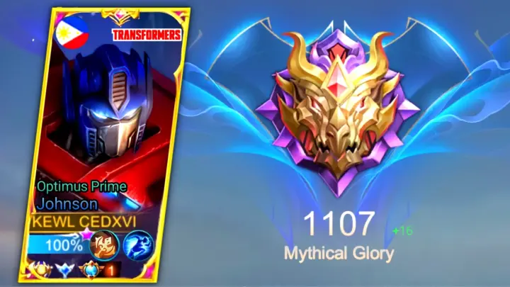 Global Johnson 1 shot build in mythical glory 1.1k points!!