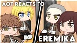 AoT reacts to EreMika • ⚠ Manga Spoiler ⚠ • ( Kinda rushed ) • PxrpleMizuki