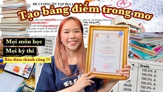 TẠO RA BẢNG ĐIỂM HỌC TẬP TRONG MƠ (TẤT CẢ CÁC MÔN) ↗️ 💯 Điểm TỐI ĐA thi giữa kỳ