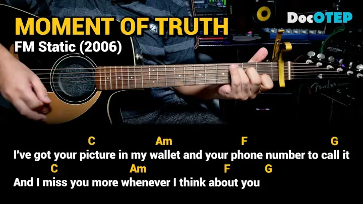 Moment Of Truth - FM Static (Guitar Chords Tutorial with Lyrics)
