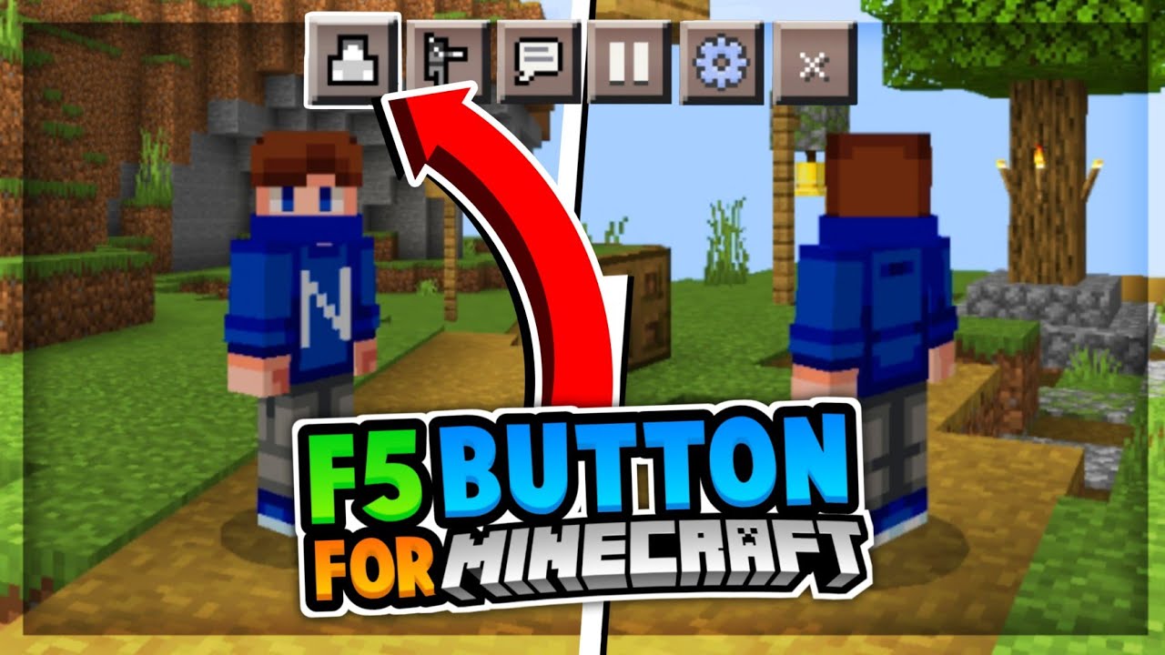 F5 Button Addon For Minecraft PE 1.20