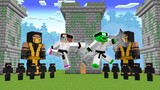 JJ & MIKEY GOT RAIDED By NINJAS in Minecraft - MAIZEN PARODY (MIZEN MAZEN FENDY MAIKID)