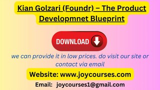 Kian Golzari (Foundr) – The Product Development Blueprint