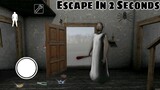 Escape in 2 Seconds form Granny House : Game Definition Secret Trick Scary Granny game Horror ग्रैनी