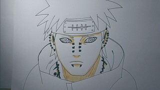 Cara Menggambar Anime Pain Karakter dalam Seri Naruto