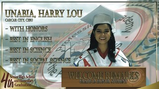 Welcome Remarks | Harry Lou Unabia - SHS Student | Class of 2021 | Virtual Graduation | PAP_Clip8