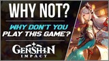 Why DON'T You Play Genshin Impact? A Review, An Analysis, and A Discussion
